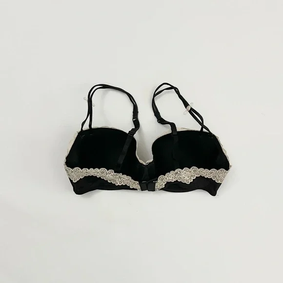 b.tempt’d | balconette vintage-inspired underwire demi lace push up bra | sz 34c - Picture 7 of 8